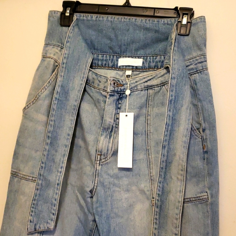 Jonathan Simkhai belted jeans size 30